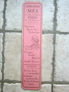 Marque pages ancien: Librairie Méa, Paris / Messageries maritimes - Picture 1 of 2