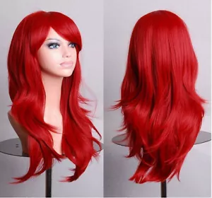 Cosplay Gelockt Haar Wig Perücke 70cm Halloween Karneval modell DE - Bild 1 von 14