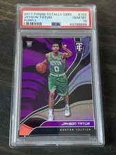2017-18 Panini Totally Certified Jayson Tatum #147/199 Purple RC PSA 10 Gem MT
