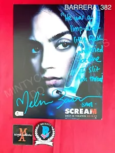 Melissa Barrera foto autografata firmata 11x14 Scream Sam Beckett certificato di autenticità - Foto 1 di 3