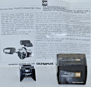 Olympus Electronic Flash TTL AUTO Connector Type 4, Neu in OVP mit Anleitung - Bild 1 von 3