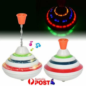 LED spinning Top Gyro Spinner Laser Flashing Music Light Kids Toys Party Gifts - Picture 1 of 12