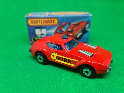 MATCHBOX LESNEY  - NEW 64 - FIRE CHIEF - 1975 - SUPERFAST - NEW WITH BOX - Immagine 1 di 4