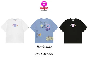 Aape By A Bathing Ape Women's T-Shirt 2025 Model Graphic AAPE FACE AAPTEW1689XXO - Picture 1 of 14