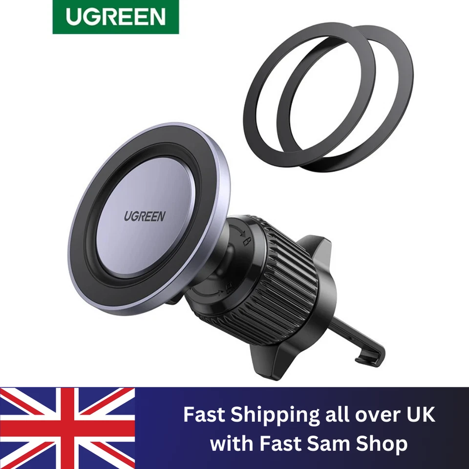 UGREEN Magnetic Car Phone Holder Air Vent Car Phone Stand For Magsafe (BLack) - Image 1 of 4