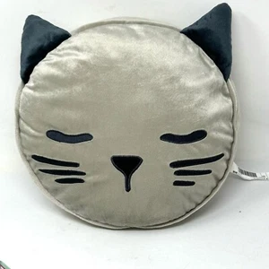 Ikea BARNDRÖM Cat Face Pillow Cushion with Pocket 13x3" NEW Gray Blue - Picture 1 of 6