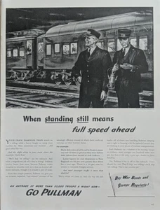 1943 Vintage Pullman Standard Druck Anzeige, Züge, Eisenbahn Schlafwagen - Bild 1 von 1