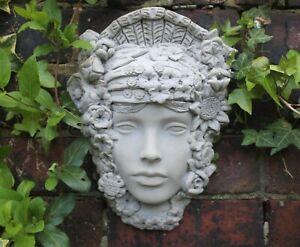 Flora Roman Goddess of Spring and Flowers Garden Wall Ornament Hanging Plaque 