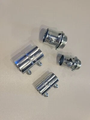 MAI WORK HOUSE New box of 50 1/2" Steel EMT set screw box connectors, UL listed