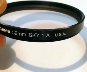 Canon 52mm Filter Skylight Sky 1A50mm f1.8 nFD - EOM Original USA - Picture 1 of 6