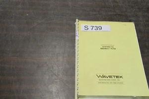 MANUAL WAVETEK 716 FILTER USER & SERVICE # S739 - Picture 1 of 3
