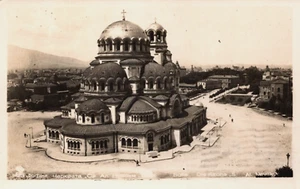 Bulgaria Sofía La Iglesia Al Nevsky Vintage RPPC C310 - Imagen 1 de 2