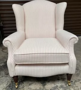 laura ashley armchair -Southwold Chair - Susie Watson Pink Stripe - Picture 1 of 3