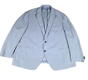 Sene Blazer Herren Extra Large Hellblau Ungefüttert Zwei Knopf Reise Sport Mantel - Bild 1 von 9
