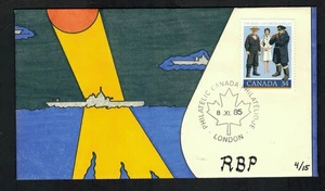 Canadá #1075, 1985 34¢ Marina, R. Pristas cachet FDC # 4 de solo 15 producidos - Imagen 1 de 2