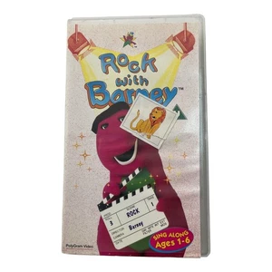 Rock with Barney VHS 1991 PolyGram Video Sing Along Children's Classic - Picture 1 of 3