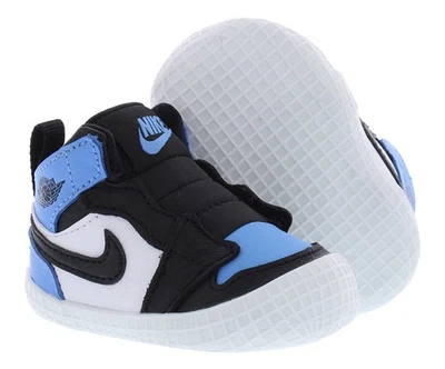 Nike Jordan 1 Botín de Cuna Bebé/Niño Pequeño Zapatos Talla 4, Color: Universidad Foto 1 de 4