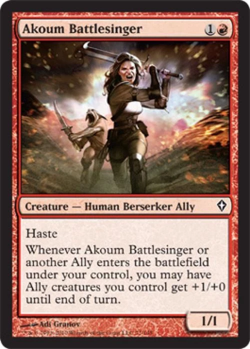 Akoum Battlesinger - Light Play MTG Worldwake - Image 1 of 1