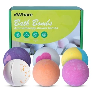 Bath Bombs for Women Relaxing - 6 XXL Handmade Kids Bath Bomb Set with Shea, ... - Picture 1 of 7