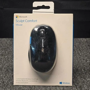 Microsoft Sculpt Comfort Mouse 1534 Bluetooth Wireless Ergonomic Windows Tab NIB - Picture 1 of 11