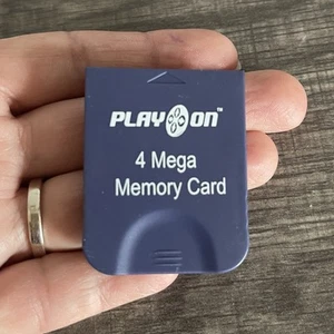 Play On 4 Mega Memory Card 4MB 59 Blocks Memory Pak for Nintendo GameCube - Picture 1 of 2