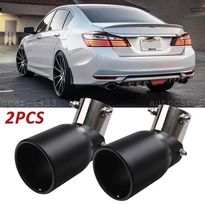 For Honda Accord Sport Sedan Exhaust Pipe Tip Rear Tail Throat Muffler 1.5-2.1" Foto 1 de 4