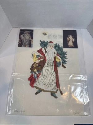 Needlepoint Tradional Santa Standup Doll Canvas 18Ct Mesh - Image 1 of 4