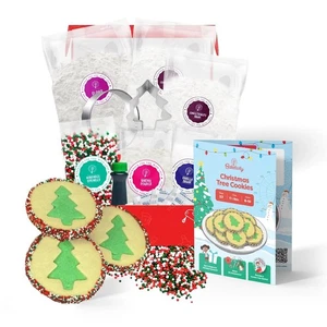 Christmas Tree Cookies - DIY Baking Kit for Kids - Fun Little Junior Chef Ess... - Picture 1 of 6