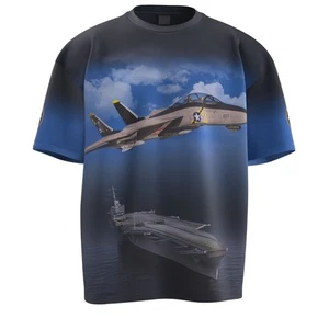 Camisa estampada Jolly Rogers USS Nimitz CVN-68 adulto - Imagen 1 de 2