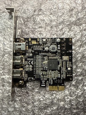 Syba SD-PEX30009 PCIe x1 Firewire Card 2x 1394B Ports 1x 1394A Port - Image 1 of 3