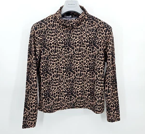 Primark Damen Langarmshirt Blusenoberteil Rollkragen Leopardenmuster in Gr. XL - Bild 1 von 4