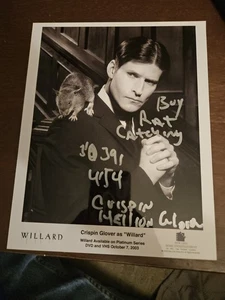 Crispin Hellion Glover Hand Signed Photo Willard Back to the Future SDCC Rare - Picture 1 of 5