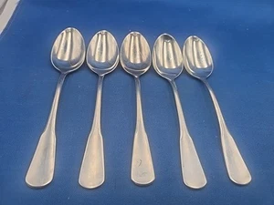 Lote de 5 cucharaditas de acero inoxidable Oneida MINUTE MAN COLONIAL BOSTON 6" - Imagen 1 de 7