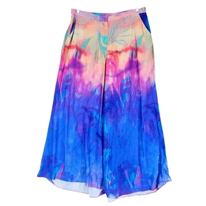 Plenty Tracey Reece Wide Leg Hose Gr. XL Damen Anthtopologie Palazzo Batik - Bild 1 von 18