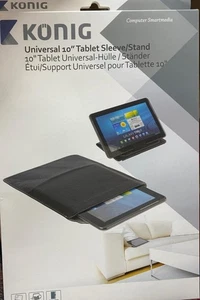 Konig 10" Universal Tablet Sleeve Stand Function Stylus Loop Case NEW FREE P&P - Picture 1 of 1