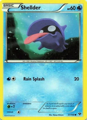 Shellder 31/146 XY Base Set Common - LP - Image 1 of 2