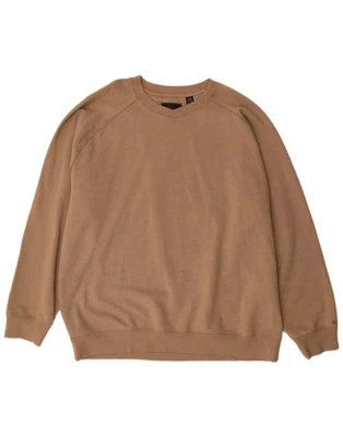 GREG NORMAN Mens Big & Tall Sweatshirt Jumper 3XL Beige Cotton BV08 - Image 1 of 3