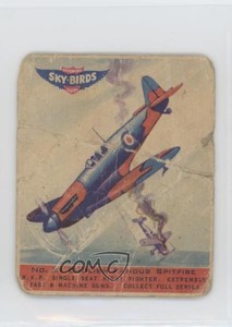 1941 Goudey Sky-Birds Chewing Gum R137 English Famous Spitfire #21 0l4h