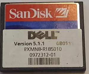SanDisk/Compact Flash/256MB/Dell/Version 5.1.1/080111/PXMN8-R185010/972312-01 - Picture 1 of 4