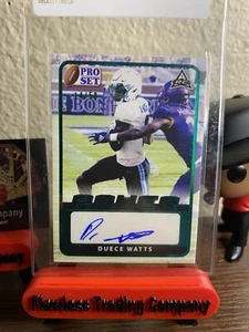 Duece Watts 2021 Leaf Pro Set Rookie Autograph Green 14/50 Tulane Green Wave - Picture 1 of 2