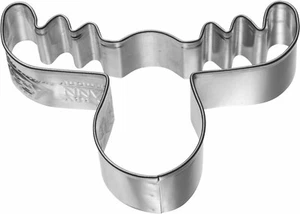 Molde de corte BIRKMANN cabeza de alce 6,5x2 cm apto para alimentos molde para hornear galletas galletas - Imagen 1 de 4