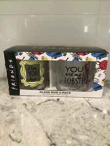 Friends Television Series TV show Glass Mug 2 Pack 17.5 Oz New - Picture 1 of 7