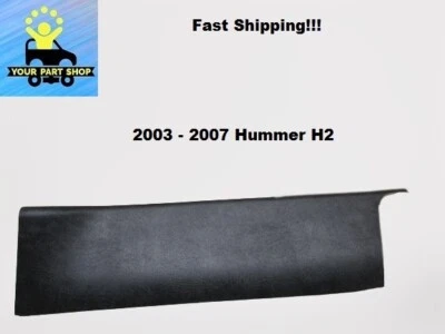 067347187 2003 至 2007 年悍马 H2 左后第三排窗装饰盖黑色原始设备制造商 — 第 1/4 张图片