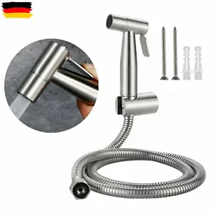 Bidet Brause Waschbeckenbrause Duschbrause Handbrause mit Schlauch Set Edelstahl - Bild 1 von 12
