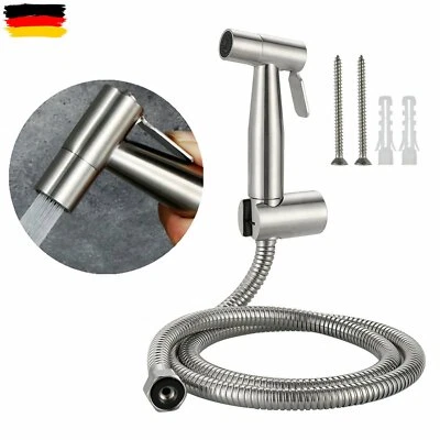 Bidet Brause Waschbeckenbrause Duschbrause Handbrause mit Schlauch Set Edelstahl - Bild 1 von 4