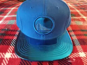 Mitchell & Ness Golden State Warriors Blue Snapback Hat - Picture 1 of 15