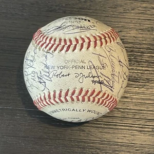 1993 Glens Falls Redbirds Oneonta Yankees Team Signed Autographed Auto Baseball - Picture 1 of 6