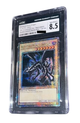Yu-Gi-Oh! Red Eyes Black Dragon - CGC 8.5 - TN23 - Quarter Century Secret Rare - Bild 1 von 4