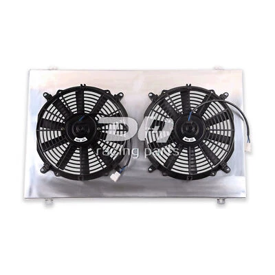 Aluminum Radiator 12"Fan+ Shroud FIT Chevelle El Camino Pontiac GTO 68-1972 28"w Foto 1 de 4