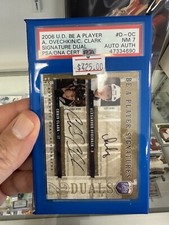 ALEXANDER OVECHKIN CHRIS CLARK PSA 7 2006 BE A PLAYER SIGNATURE DUAL AUTO